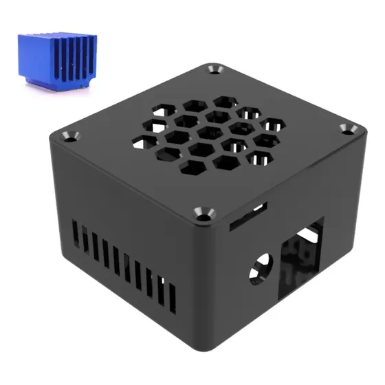 Case Orange Pi Zero 3 Para Placa De Expansão C/dissipador