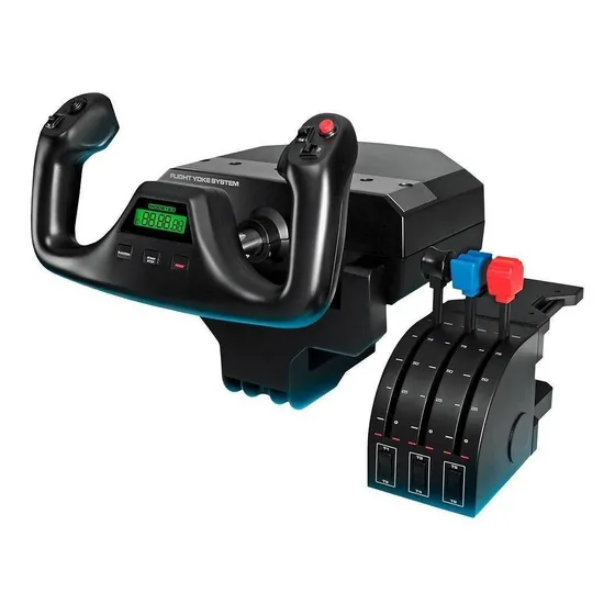Controle Simulacao De Voo Saitek Logitech Preto - 945-000023