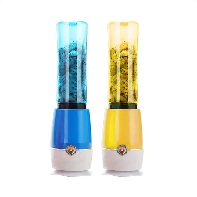 Juguera Portátil Licuadora 2 Vasos Batidora Portátil Juguer