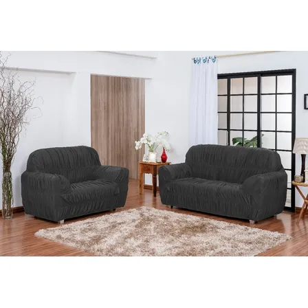 Capa De Sofá 2 E 3 Lugares 21 Elásticos Várias Cores