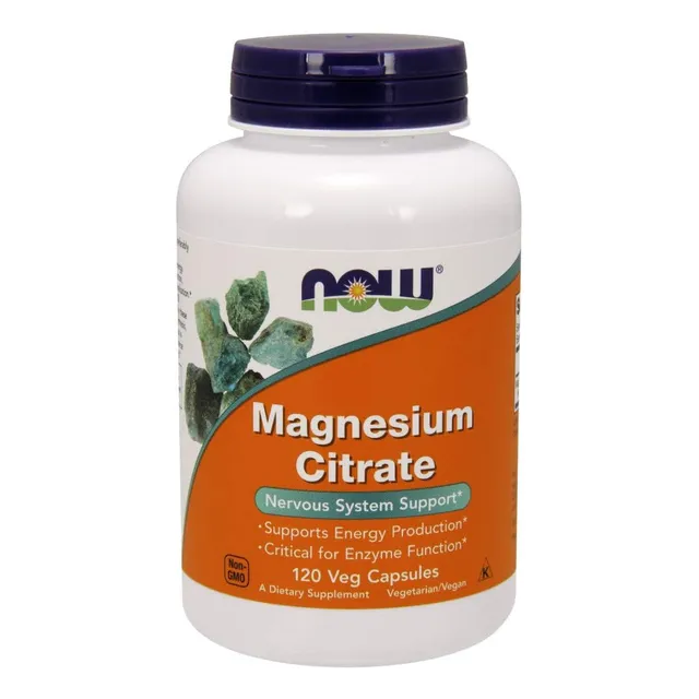 Citrato De Magnesio Magnesium Citrate 400 Mg 120 Capsulas