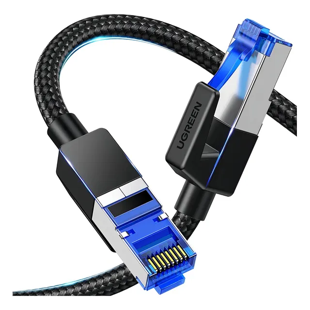 Cable de red ethernet Ugreen 30799 15m color negro