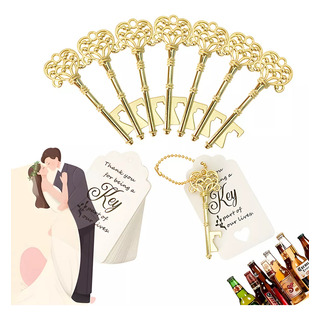 Destapador De Botellas Con Diseño De Llave Para Bodas 50pcs Destapador De Botellas Con Diseño De Llave Para Bodas 50pcs