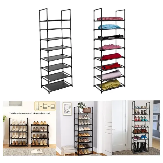 Zapatera Rack Organizador 8 Niveles 141 X 59.5 X 29 Cm