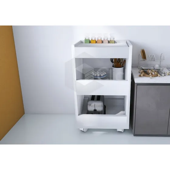 Porta Temperos Carrinho P 12 Potes Branco