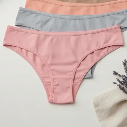 Kit 10 Calcinhas Algodão Tanga Lisa Conforto Basica Feminina