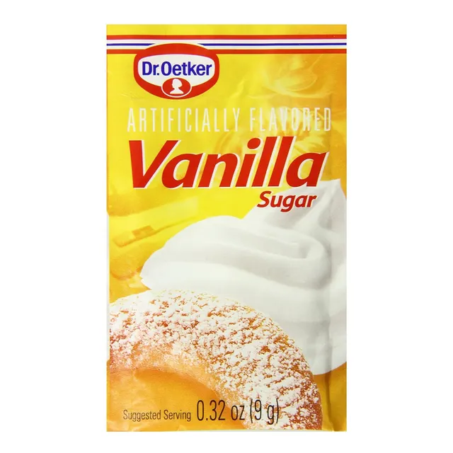 Azúcar De Vainilla Dr. Oetker, 0.32 Oz, Paquete De 12