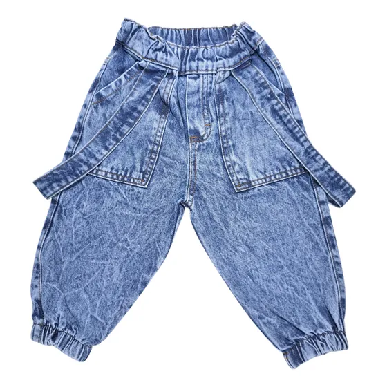 Jogger De Jean Para Bebé Unisex Denim Mom Moda | Bubujitas