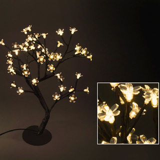 Arvore Cerejeira 48 Leds Abajur Bivolt Luminaria Tomada Arvore Cerejeira 48 Leds Abajur Bivolt Luminaria Tomada