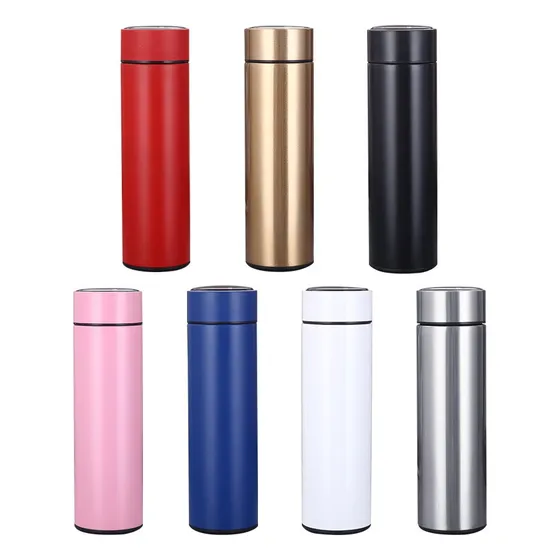 Termo Acero 500ml Digital Sensor De Temperatura De Acero Inoxidable 500ml Colores Surtidosliso