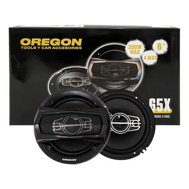 Juego Parlantes Oregon Auto 6 PuLG 350w Rms 4 Vias Original