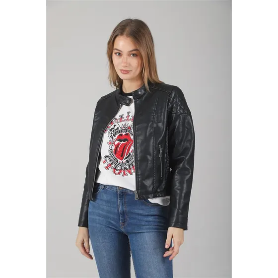 Campera Premium Nashville Ecocuero C/ Bolsillos Gu78306