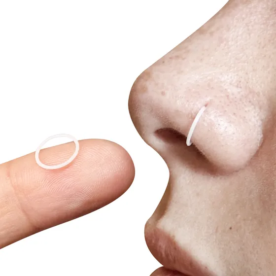 Piercing Bioflex Argola Para Nariz Flexível 8mm