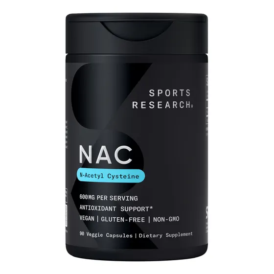 N-acetil L-cisteína (nac) De Sports Research, 600 Mg, 90% Ve