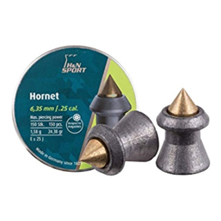 Municiones Max.penetracion Hornet H&n Cal.25 Xchws P Municiones Max.penetracion Hornet H&n Cal.25 Xchws P