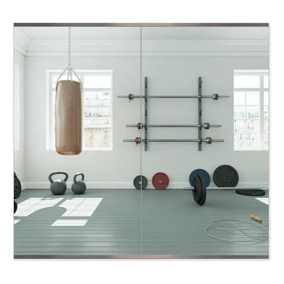 Honyee Espejo Gimnasio Casa 48 X 24  2 Pieza Marco Montado