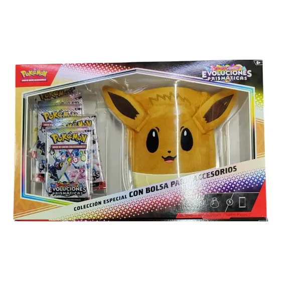 Pokémon Prismatic Evolutions Accessory Pouch Español Promo Evoluciones Prismaticas Coleccion Especial Con Bolsa Para Accesorios | Cuotas sin interés
