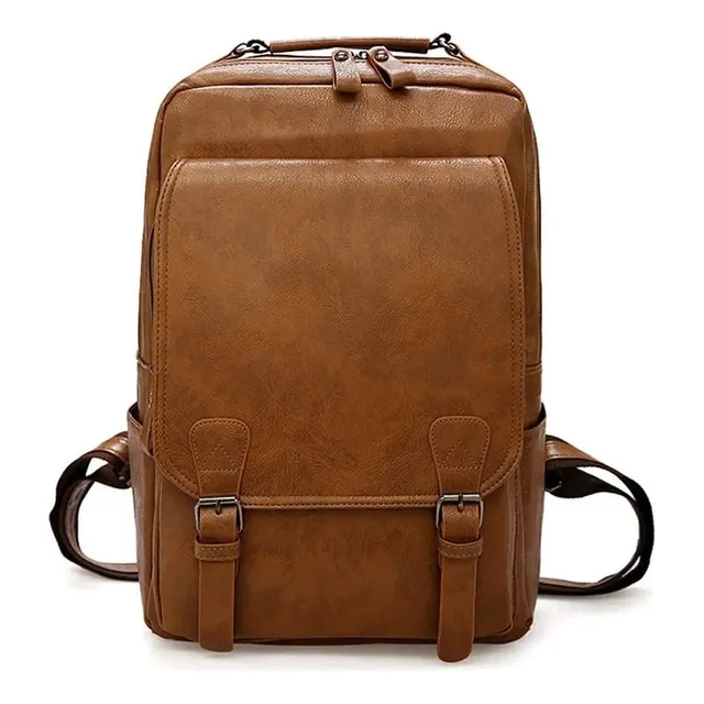 Mochila De Cuero Duradero Impermeables Multifuncional Unisex