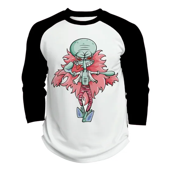 Playera Raglan 3/4 Anime One Piece Calamardo Doflaming #1587