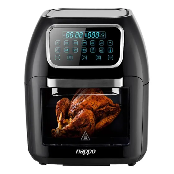 Freidora Sin Aceite Nappo Digital Extra Grande 10l 1800w Color Negro