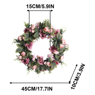 Corona Simulada Con Forma De Flor, Dintel, Decoración Floral Corona Simulada Con Forma De Flor, Dintel, Decoración Floral