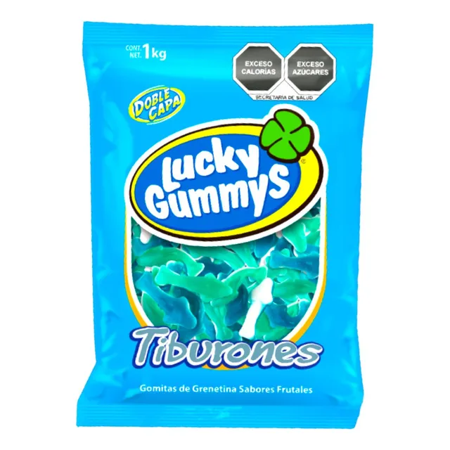 Lucky Gummys Gomitas En Forma De Tiburon, Bolsa De 1 Kg