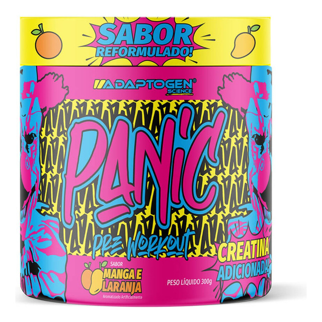 Pré Treino Panic 300g Adaptogen Science Usa - Pré Workout Pré Treino Panic 300g Adaptogen Science Usa - Pré Workout