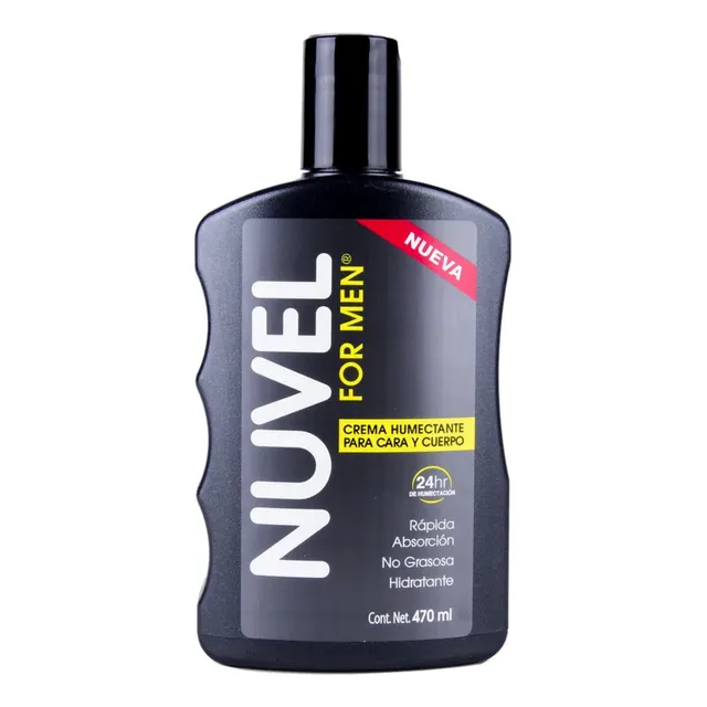 2 Cremas Corporal Nuvel For Men 3 En 1, 470ml.