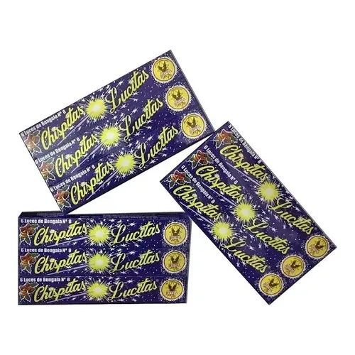Chispitas Mariposa 12 Cajas X 6 Bengalas Lucesitas Navidad
