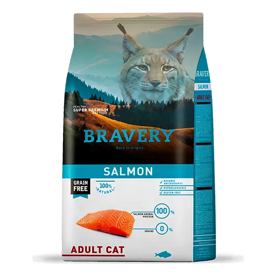 Bravery Gato Adulto Salmón 2 Kg | Cuotas sin interés