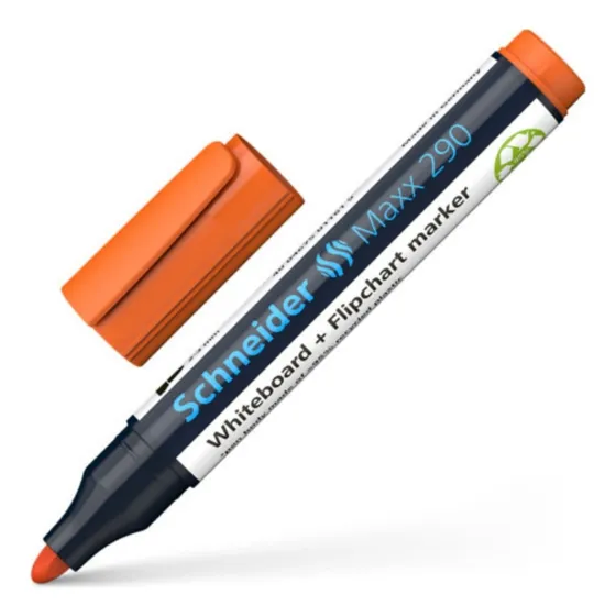Marcador Para Pizarra Schneider Maxx 290 Recargable Color Naranja