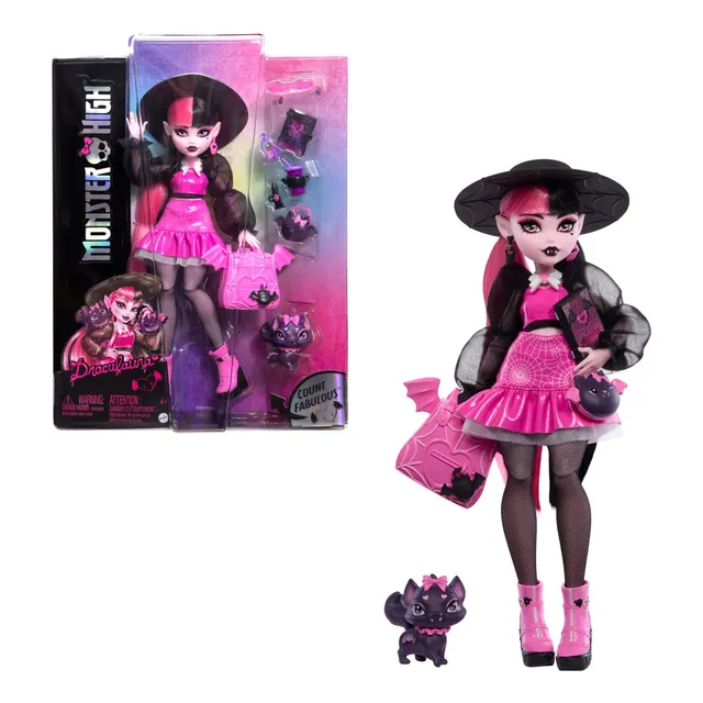 Monster High Mattel Draculaura G3 Sombrero Negro Looks