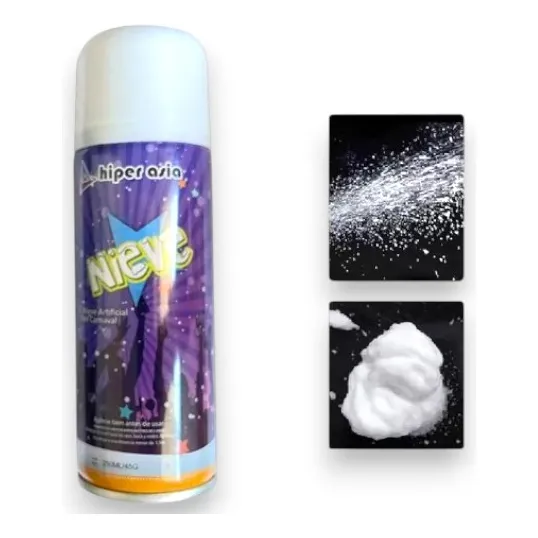 Nieve Artificial Spray Fiesta Cotillon Año Nuevo 250 M L