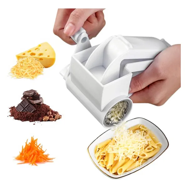 Ralador De Queijo Chocolate Legumes Manual Com Manivela Cor Branco Ralador De Queijo Chocolate Legumes Manual Com Manivela Cor Branco