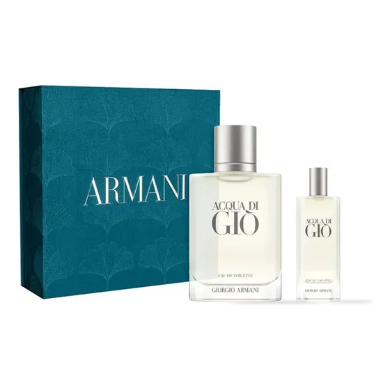 Set Acqua Di Gio Perfume Edt 100 Ml + Mini Edt