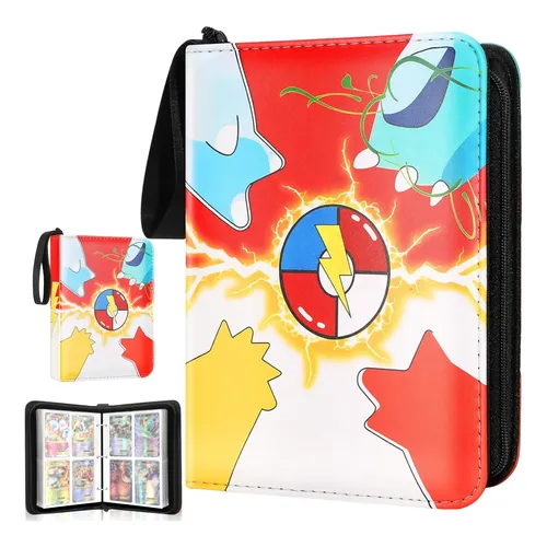 lucario card binder Elite Series 9-Pocket Zippered Pro Binder: Binder for Pokemon features iconic artwork of Gengar and is designed for collecting and organizing your favorite trading cards Lucario and Riolu Cameo Card