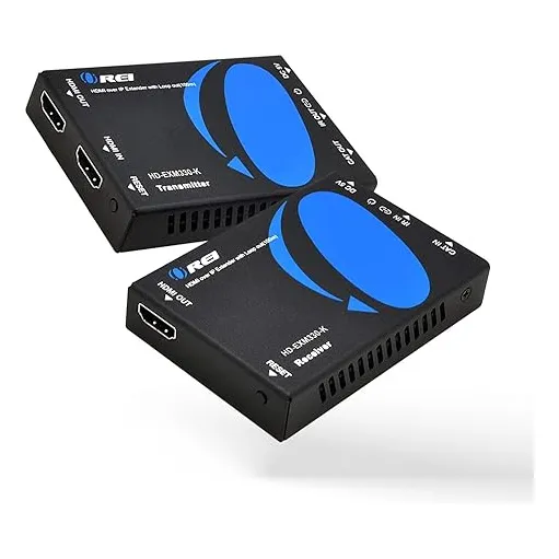Extensor Hdmi Orei Por Cable Ethernet Cat6/cat7 Soporta Hasta 1080p A 60hz, Con Hd Audio, Hasta 100 Metros De Distancia.