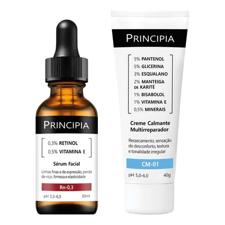 Principia Kit Renovação Da Pele Básico Rn-0,3 + Cm-01 Todo Tipo De Pele Dia/noite Principia Kit Renovação Da Pele Básico Rn-0,3 + Cm-01 Todo Tipo De Pele Dia/noite