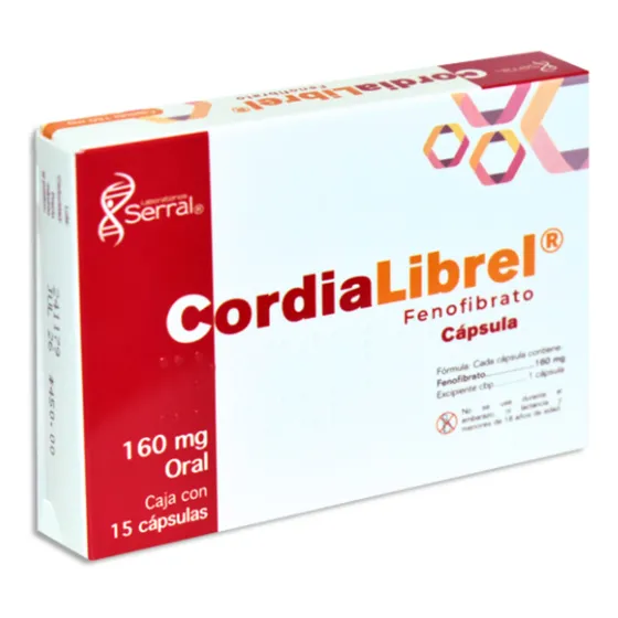 Fenofibrato 160 Mg Con 15 Cápsulas Genérico De Controlip