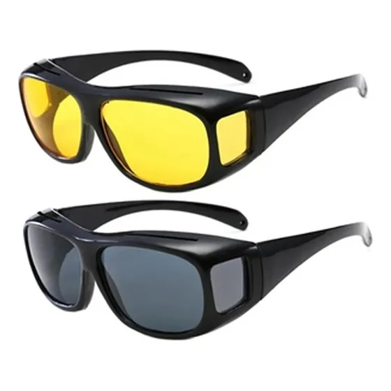2 Gafas De Manejo Visión Nocturna Mejora Visión Dia Y Noche