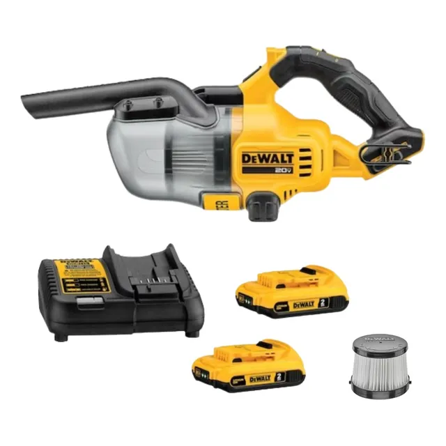 Aspirador Portatil 2bat 20v 2ah Dcv501hb Dewalt Filtro Extra