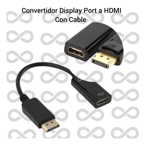 Convertidor Display Port A Hdmi Con Cable 