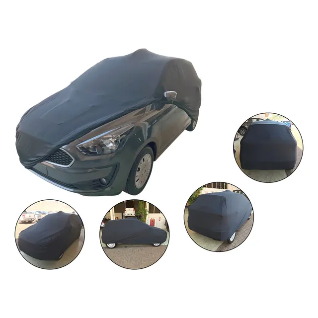 Capa Para Cobrir E Proteger Carro Tecido Helanca Cor Preta