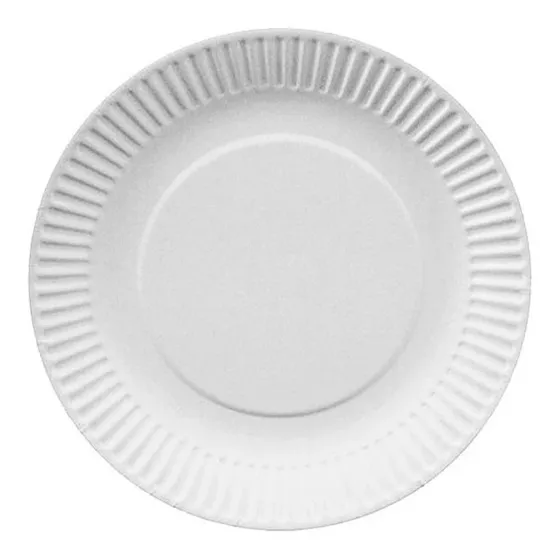 Plato Cartón Desechable 18 Centímetros (100 Unidades)