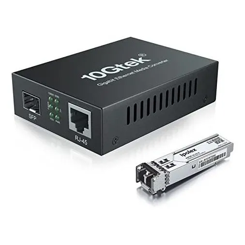 Convertidor Multimedia De Fibra Lc Multimodo Gigabit Etherne
