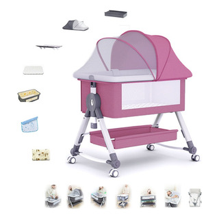 Cuna Corral Bebe Colecho Plegable Con 8accessories +7modos Cuna Corral Bebe Colecho Plegable Con 8accessories +7modos