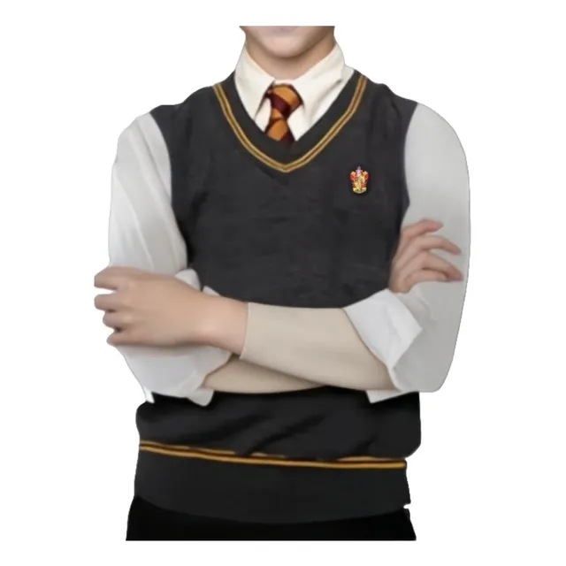Chaleco Tipo Suéter De Harry Potter Unisex,con Neckties