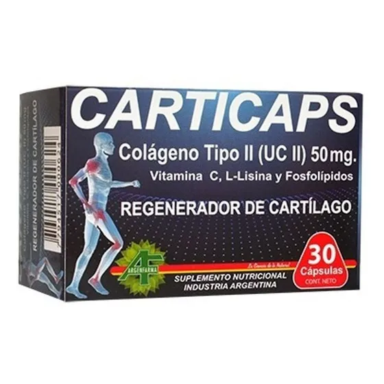 Carticaps Colágeno Tipo Il 50mg Regenerador Cartílago 30cáps