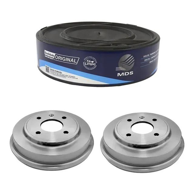 Par Tambor Freio Traseiro Gm Onix 1.4 2013 2014 2015 2016