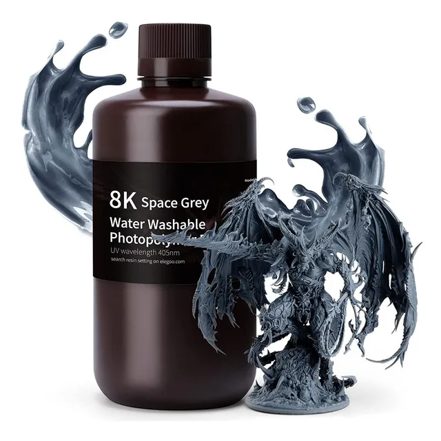 1 Kg Kilo Elegoo Lavable Agua 8k Water Impresion 3d Nuevo